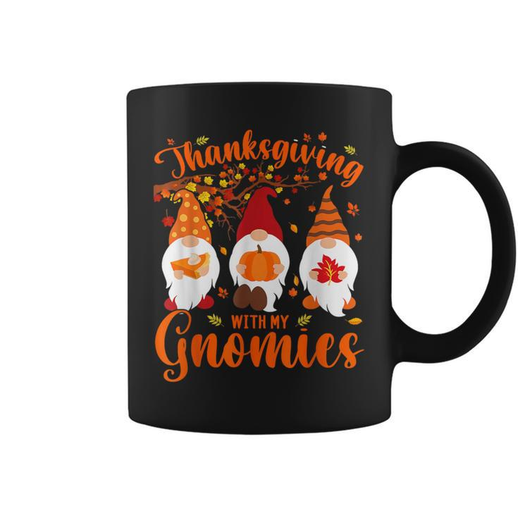 Thanksgiving With My Gnomies Autumn Gnomes Lover Coffee Mug