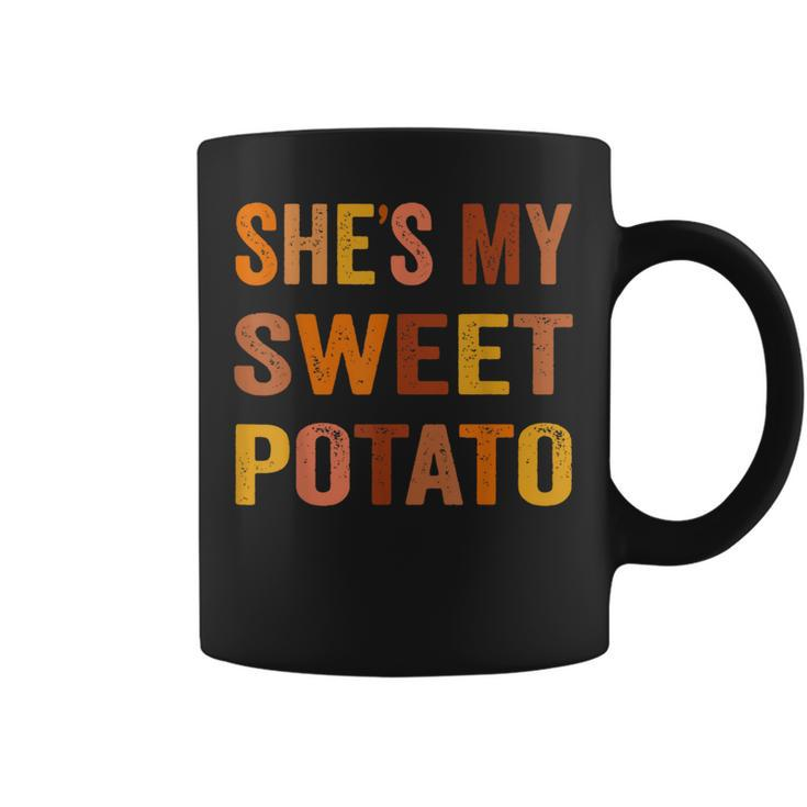 Thanksgiving Matching Couples She's My Sweet Potato I Yam Coffee Mug