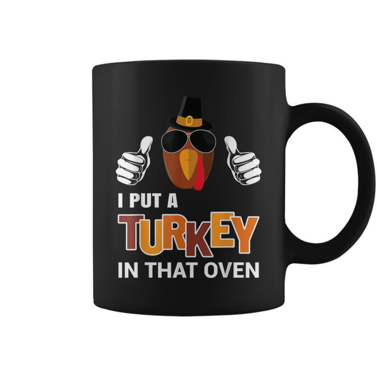 Thanksgiving Pregnancy I Put A Turkey In The Oven Coffee Mug
