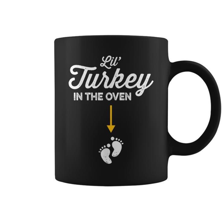 Thanksgiving Pregnancy  New Mom Lil Turkey In The Oven  Coffee Mug