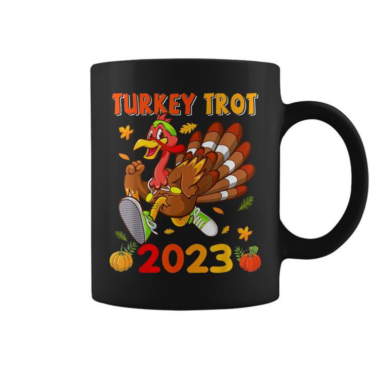 Thanksgiving Turkey Trot 2023 Pumpkin Autumn Turkey Running Coffee Mug