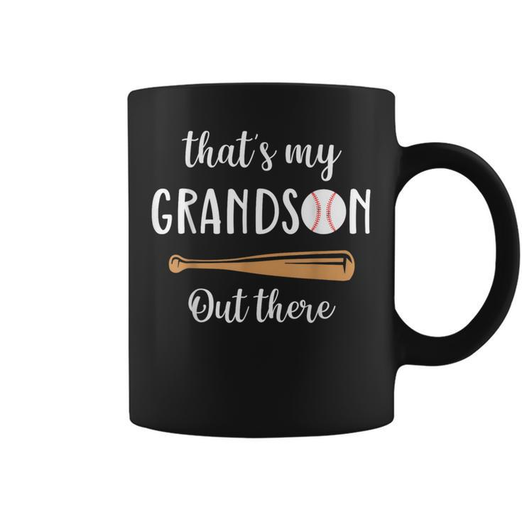 Thats My Grandson Funny Grandmother Baseball Grandma  Coffee Mug