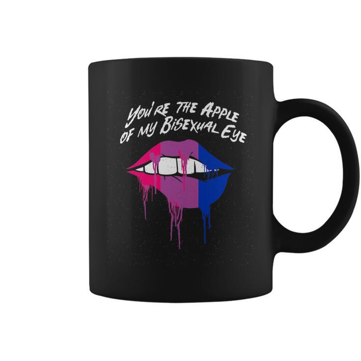 The Apple Of My Bisexual Eye Bi Couples Bi Pride Lovers   Coffee Mug