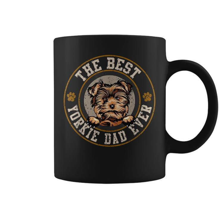 The Best Yorkie Dad Ever Fathers Day Dogs Lover Coffee Mug