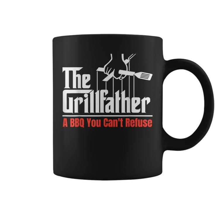 The Grillfather A Bbq You Cant Refuse - Funny Dad Bbq  Coffee Mug