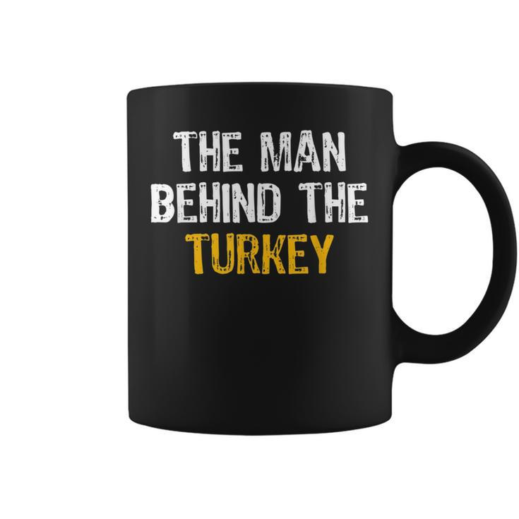 The Man Behind The Turkey Pregnancy Thanksgiving  Coffee Mug
