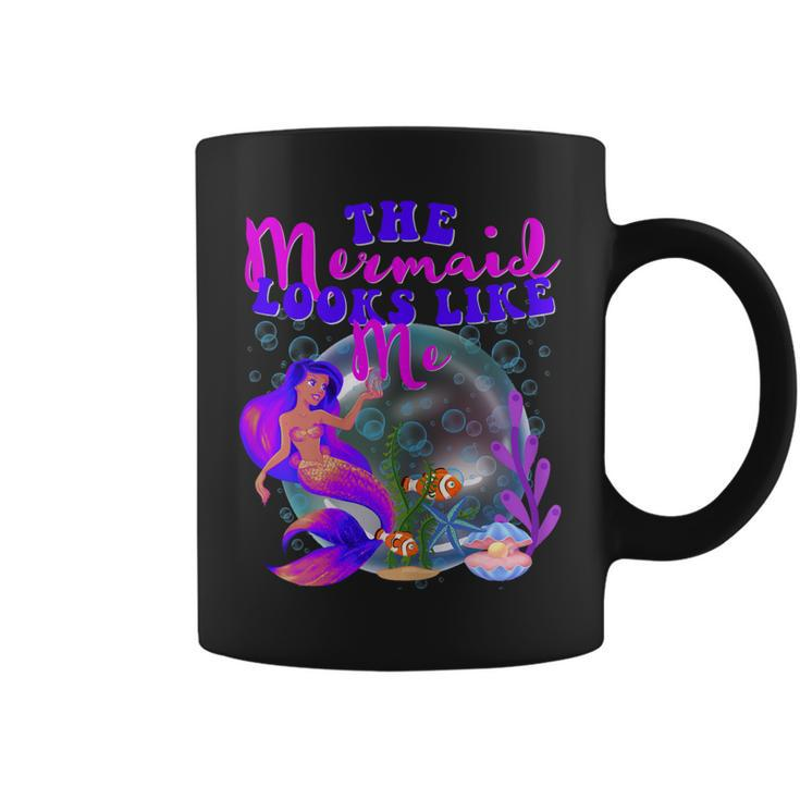 The Mermaid Looks Like Me Black Girl   Coffee Mug