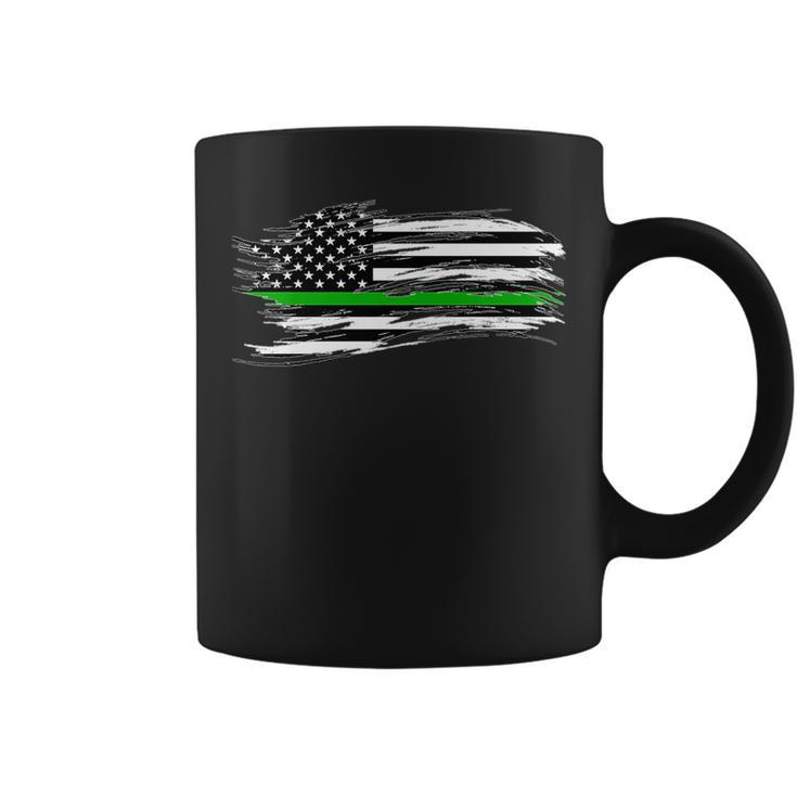 The Thin Green Line Federal Agents Game Wardens Pride Honor   Coffee Mug