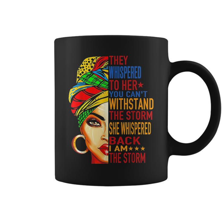 They Whispered To Her  Melanin Queen Lover Gift Coffee Mug