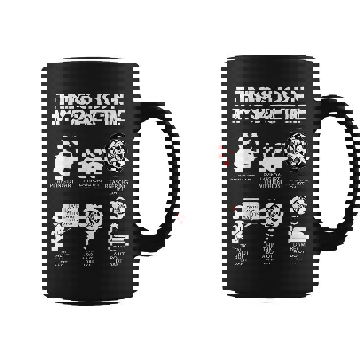 Things I Do In My Spare Time Darts Darts Funny Gifts Coffee Mug