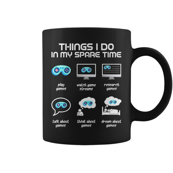 Things I Do In My Spare Time Funny Gamer Gaming   Coffee Mug
