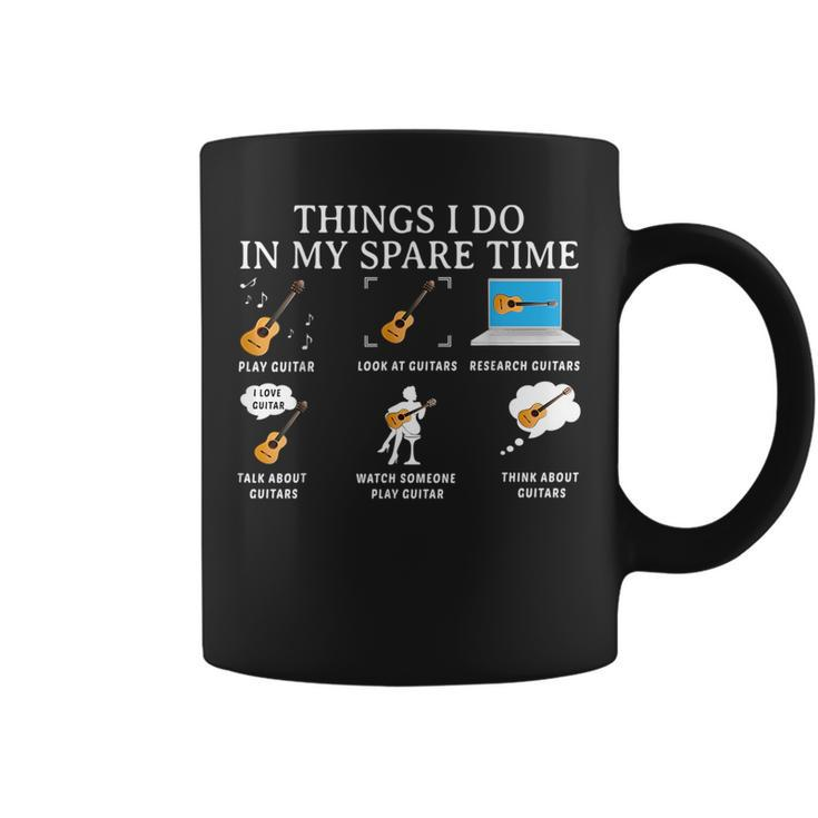 Things I Do In My Spare Time Guitar  Guitar Funny Gifts Coffee Mug