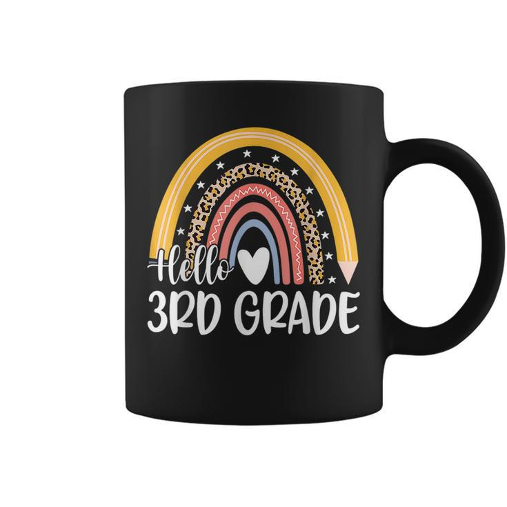 Third Grade Rainbow Team Hello 3Rd Grade Rocks Squad Teacher Coffee Mug