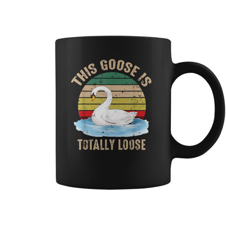 This Goose Is Totally Loose Retro  Coffee Mug