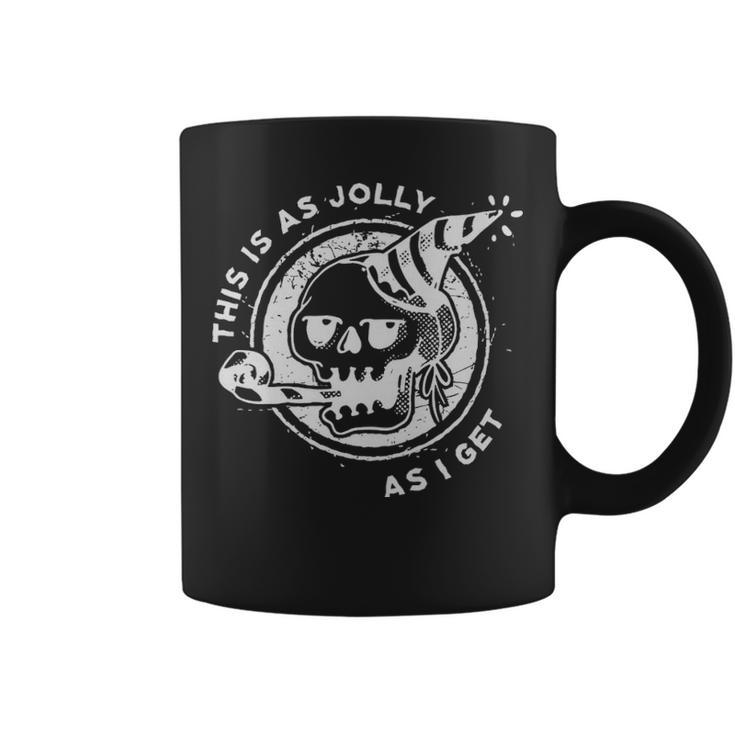 This Is As Jolly As I Get Funny Goth Gift  - This Is As Jolly As I Get Funny Goth Gift  Coffee Mug
