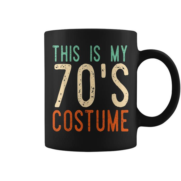 This Is My 70S Costume  Groovy Peace Halloween 70S Vintage Designs Funny Gifts Coffee Mug