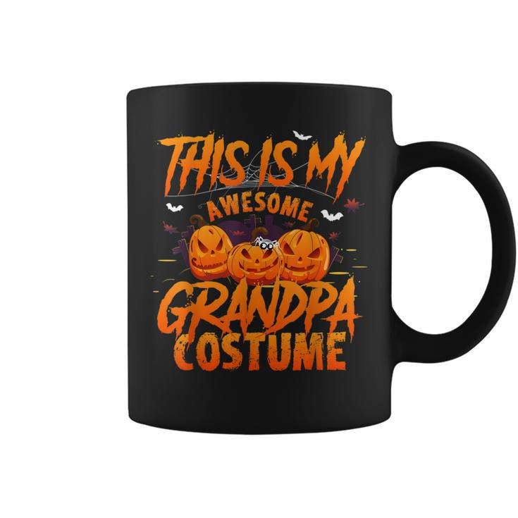 This Is My Awesome Halloween Grandpa Costume Pumkin  Coffee Mug