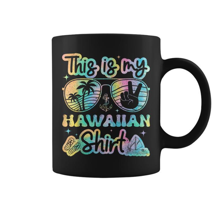 This Is My Hawaiian Tropical Luau Costume Party Tie Dye Cute  Coffee Mug