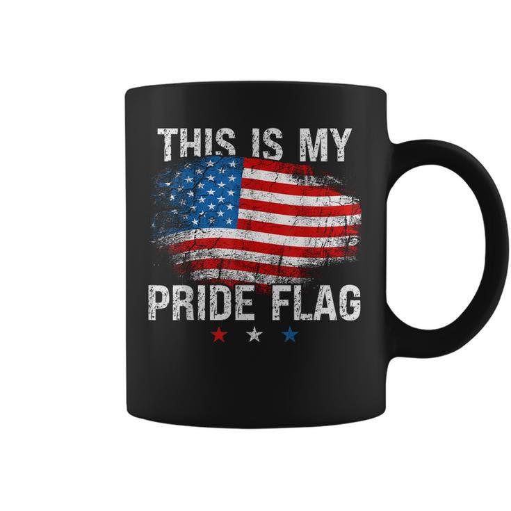 This Is My Pride Flag Patriotic Usa 4Th Of July American  Coffee Mug