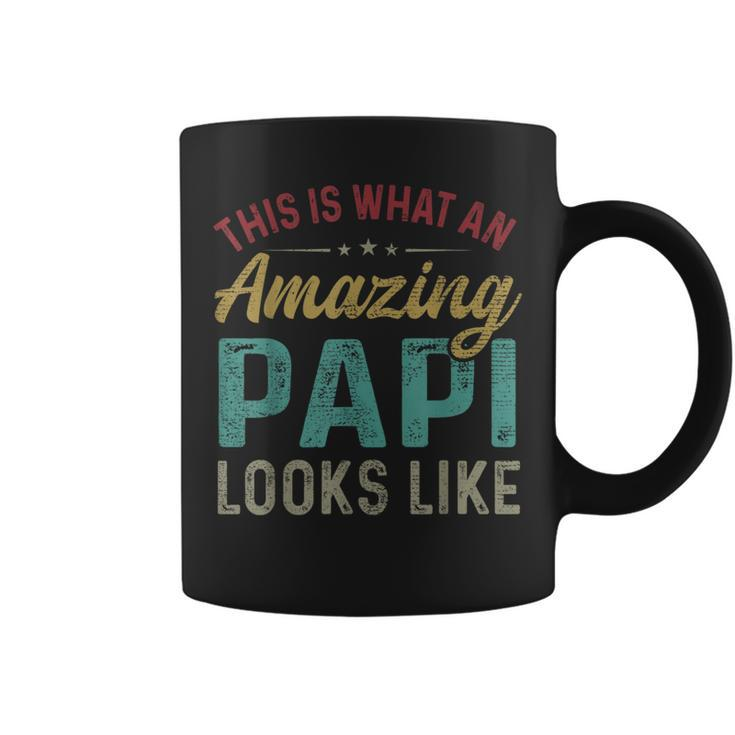 This Is What An Amazing Papi Looks Like Fathers Day  Coffee Mug