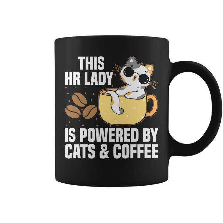 This Lady Is Powered By Cats & Coffee - Expressive Design   Coffee Mug