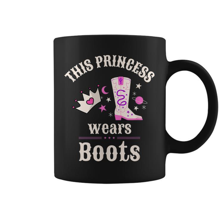 This Princess Wears Boots Pink Country Western Cowgirl  Coffee Mug