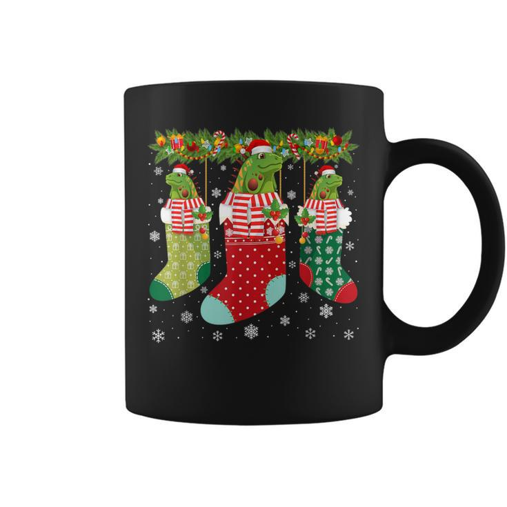 Three Iguana In Socks Ugly Christmas Sweater Party Coffee Mug
