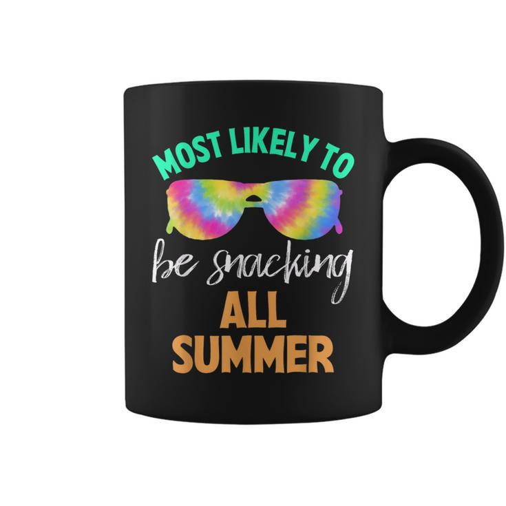 Tie Dye Most Likely To Be Snacking All Summer Coffee Mug