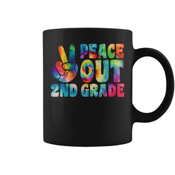 Tie Dye Peace Out Second Grade Cute Last Day Of 2Nd Grade  Coffee Mug