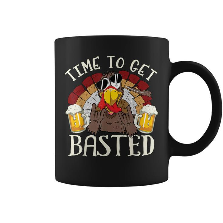 Time To Get Basted Beer Costume Let's Get Adult Turkey Coffee Mug