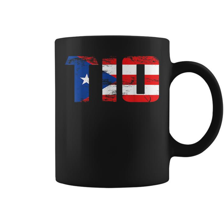 Tio Puerto Rico Flag Pride Fathers Day Puerto Rican Men  Coffee Mug
