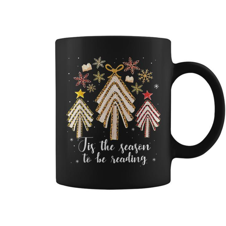 Tis The Season To Be Reading Librarian Christmas Tree Coffee Mug