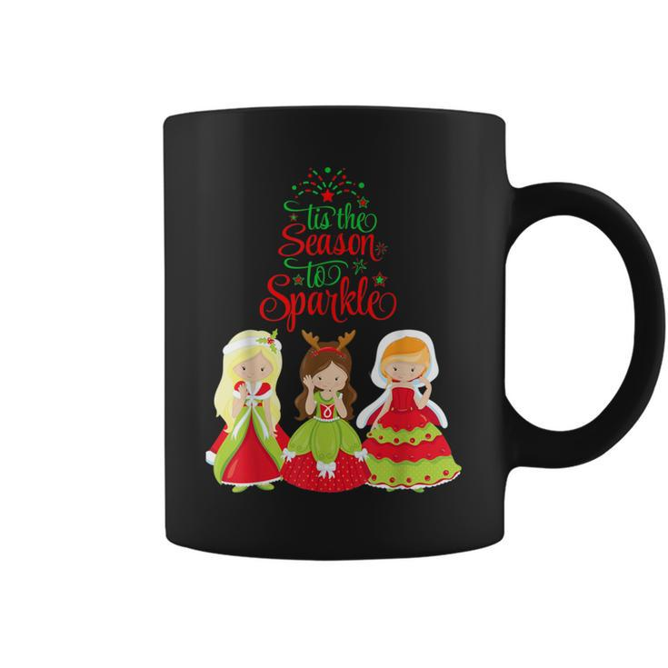 Tis The Season To Sparkle Christmas Princess Coffee Mug