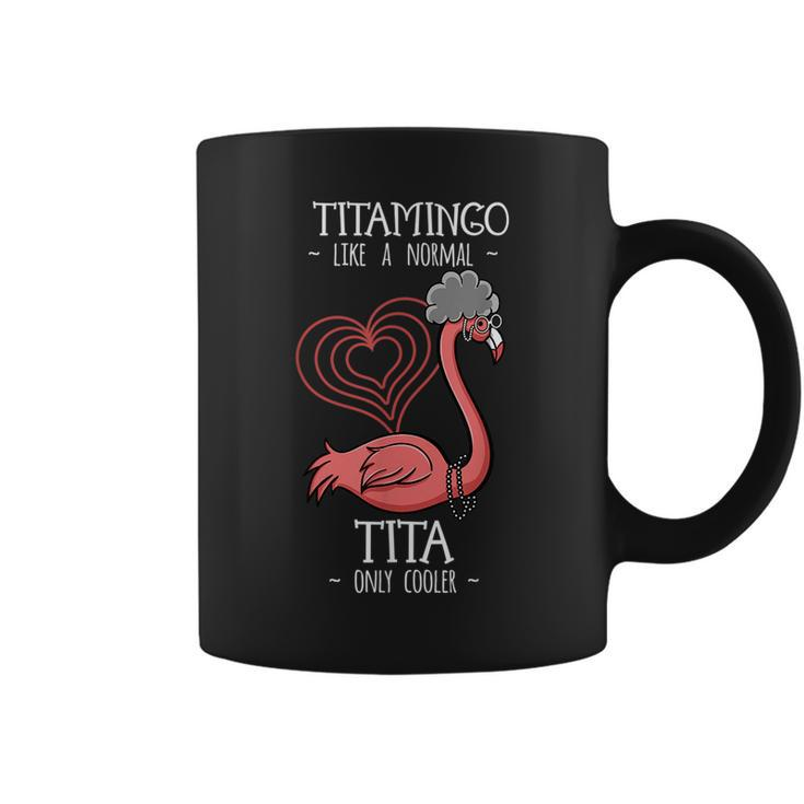 Titamingo Tita Flamingo Lover Auntie Aunt Fauntie Tia Aunty  Flamingo Funny Gifts Coffee Mug