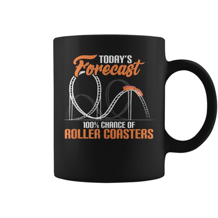Today's Forecast 100 Chance Of Roller Coasters Coffee Mug