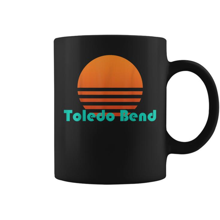 Toledo Bend Louisiana Retro Sunset Coffee Mug