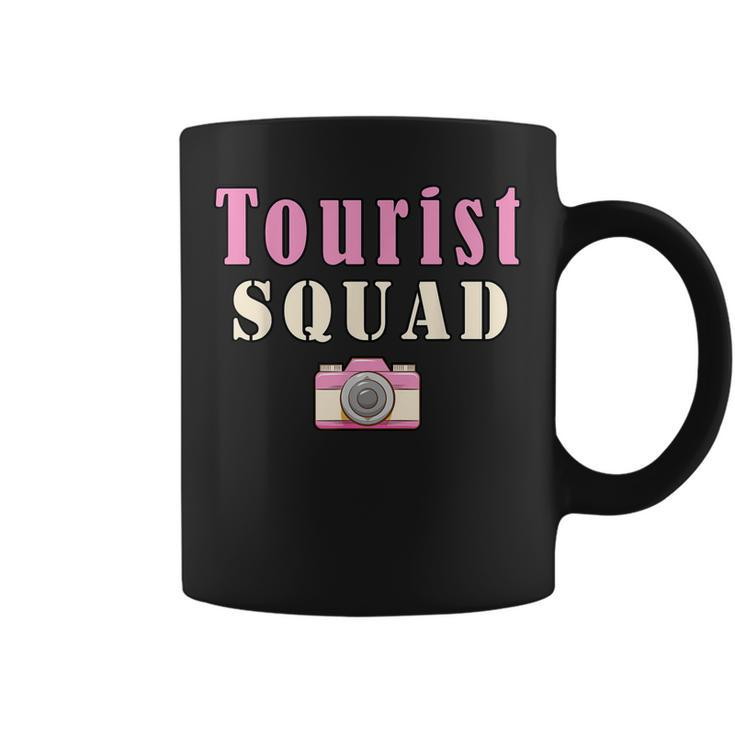 Tourist Squad Camera Girl Souvenir Vacation Travel Retro Coffee Mug