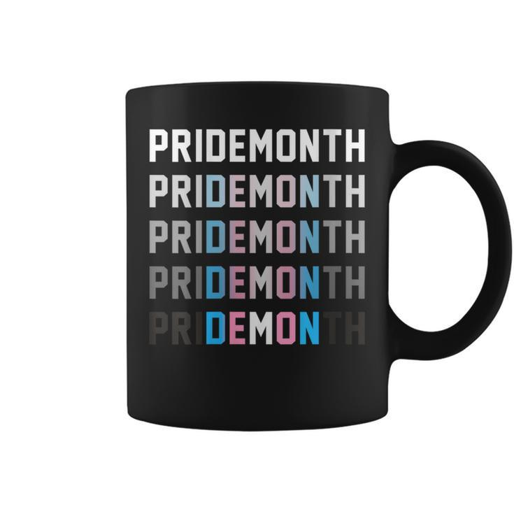 Trans Pride Month Demon Funny Sarcastic Humorous Lgbt Slogan  Coffee Mug