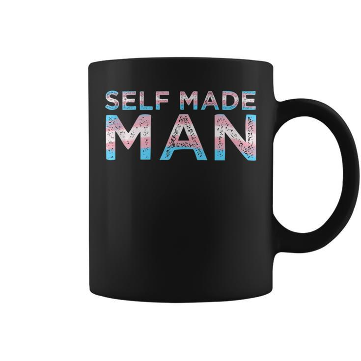 Trans Self Made Man Ftm Transgender Flag Support Lgbtq Gifts  Coffee Mug