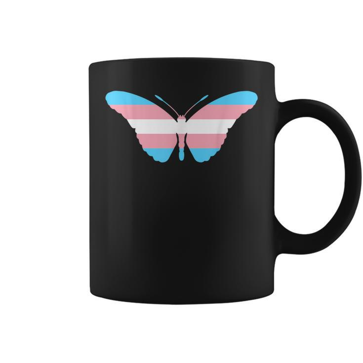 Transgender Butterfly Trans Pride Flag Ftm Mtf Insect Lovers  Coffee Mug