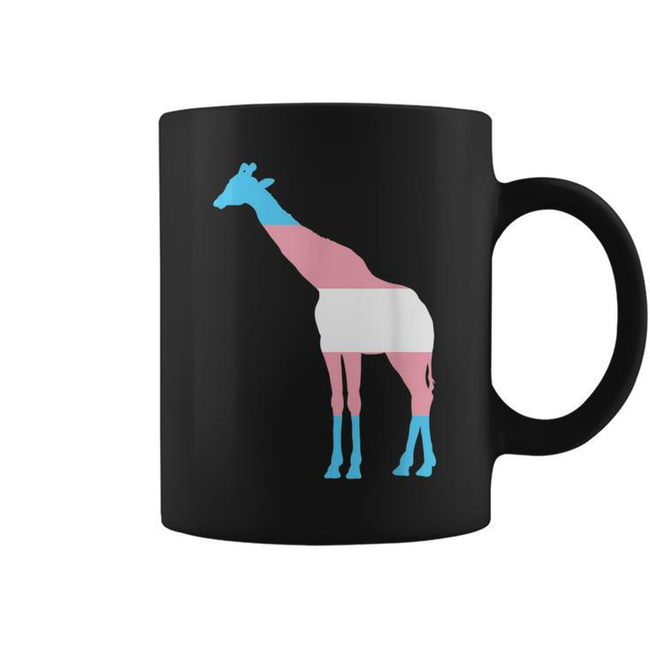 Transgender Flag Ftm Mtf Trans Pride Giraffe Lover  Coffee Mug