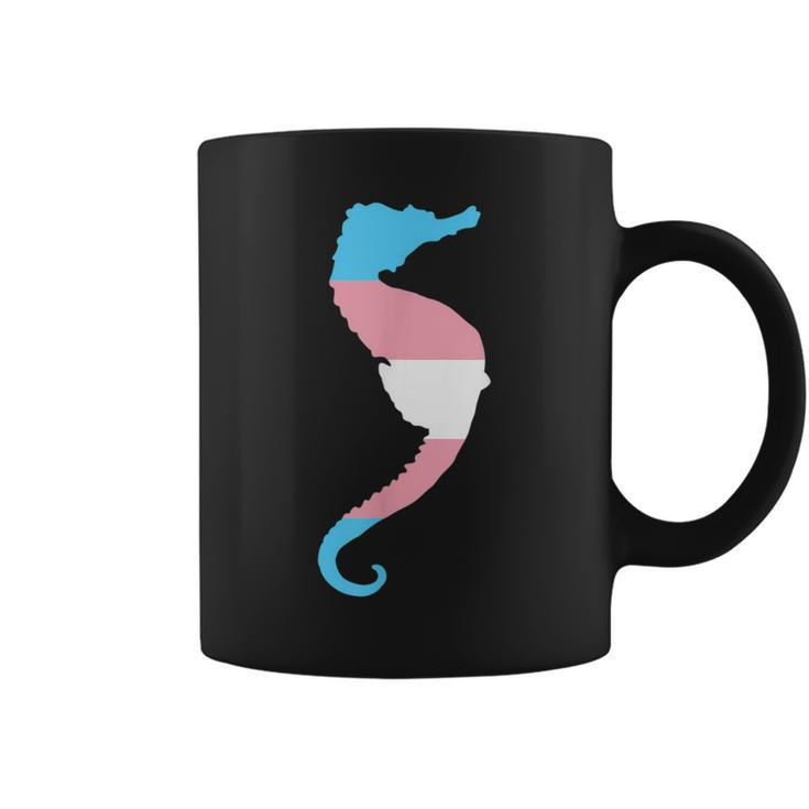 Transgender Flag Trans Pride Ftm Mtf Seahorse Lover  Coffee Mug