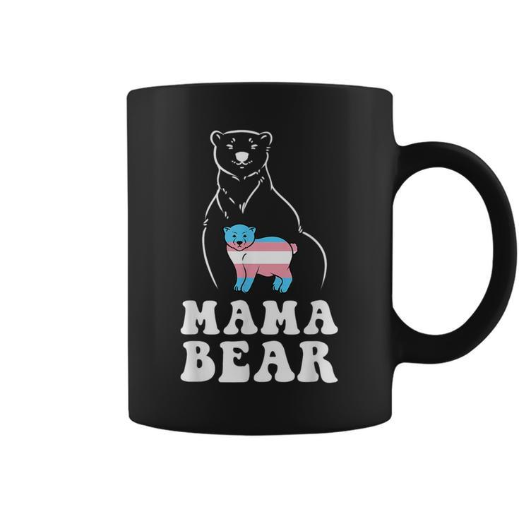 Transgender Pride Flag Trans Lgbtq Mom Mama Bear Mothers Day Coffee Mug