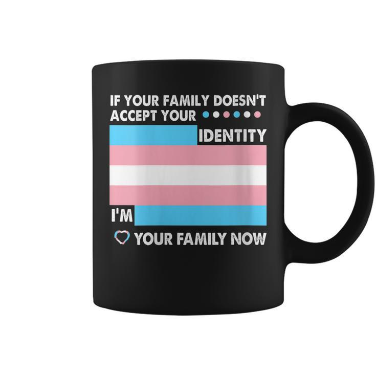 Transgender Support Funny Trans Dad Mom Lgbt Ally Pride Flag  Gift For Womens Gift For Women Coffee Mug