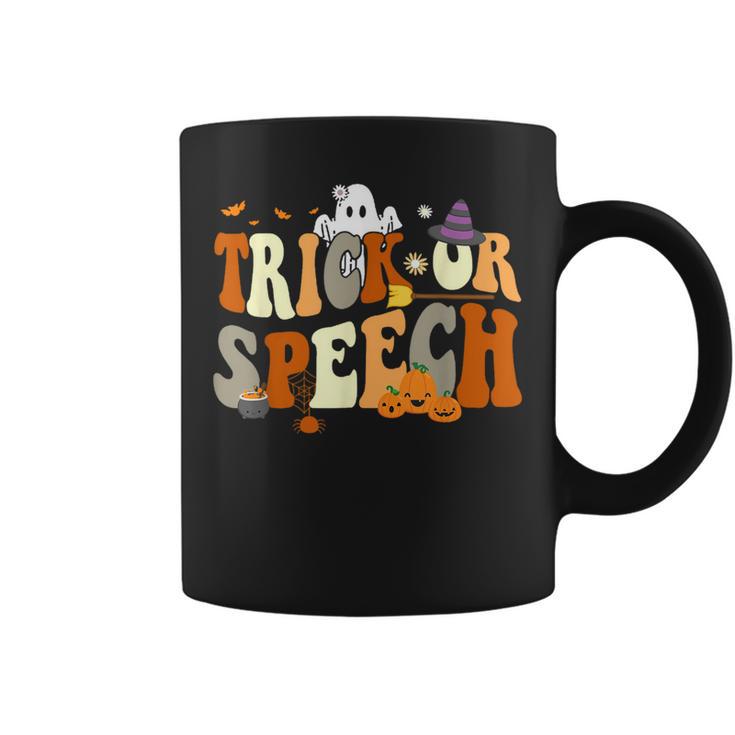 Trick Or Speech Therapy Slp Halloween Speech Therapist Coffee Mug