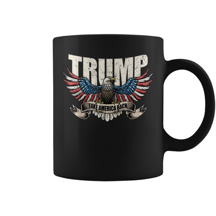 Trump 2024 Flag Take America Back Donald Trump Coffee Mug