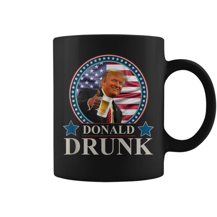 Trump 4Th Of July Donald Drunk Drinking Presidents Coffee Mug