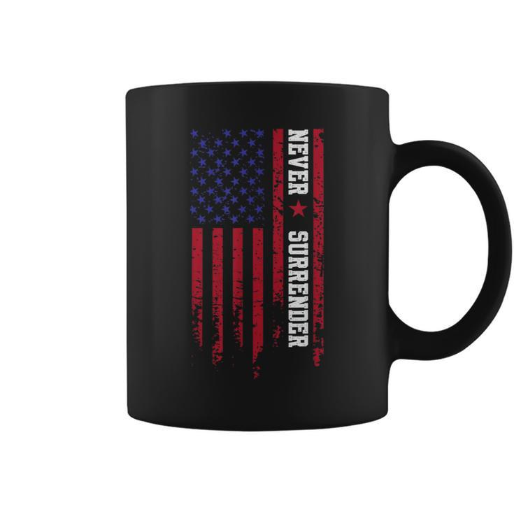 Trump Never Surrender 2024 Support Trump Coffee Mug