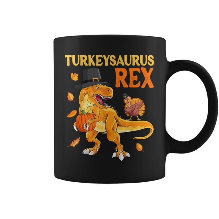 Turkeysaurus Rex Turkey Dab Dino Boys Toddler Thanksgiving Coffee Mug