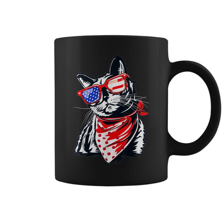 Tuxedo Cat  4Th Of July Patriotic  Gift Adults Kids  Coffee Mug